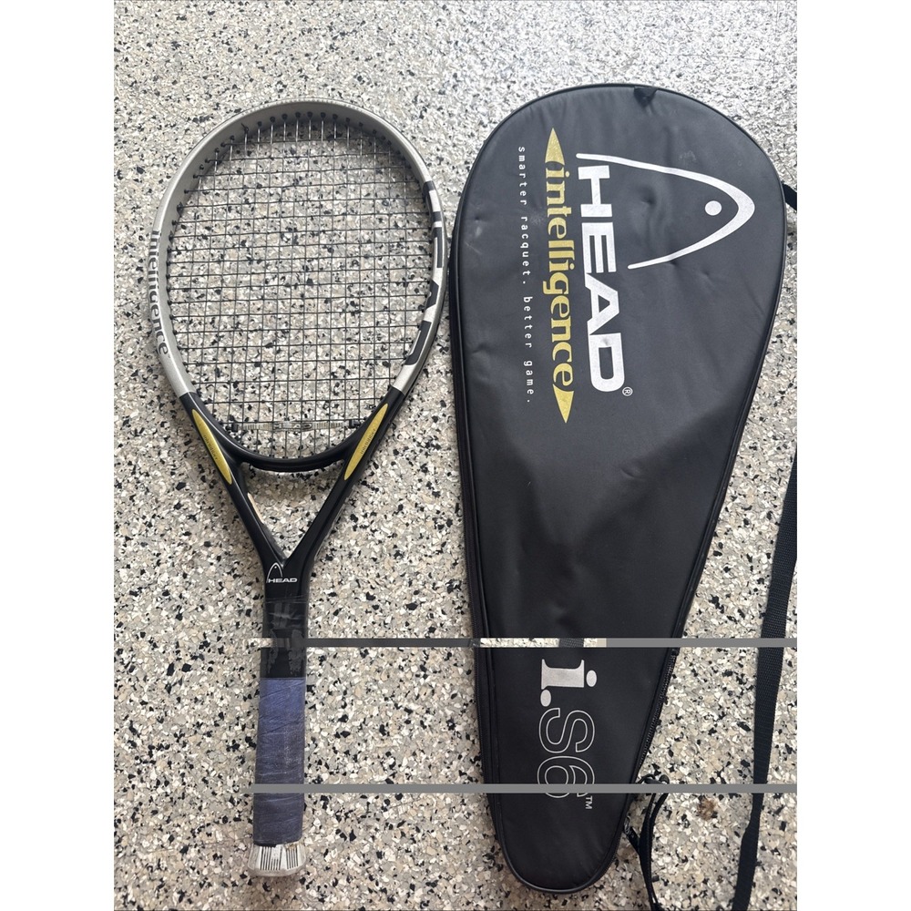 Head Intelligence i.S6 Tennis Racket OS Oversize 4-1/8 Grip 1 w/ Carry Bag